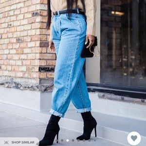 High rise jeans